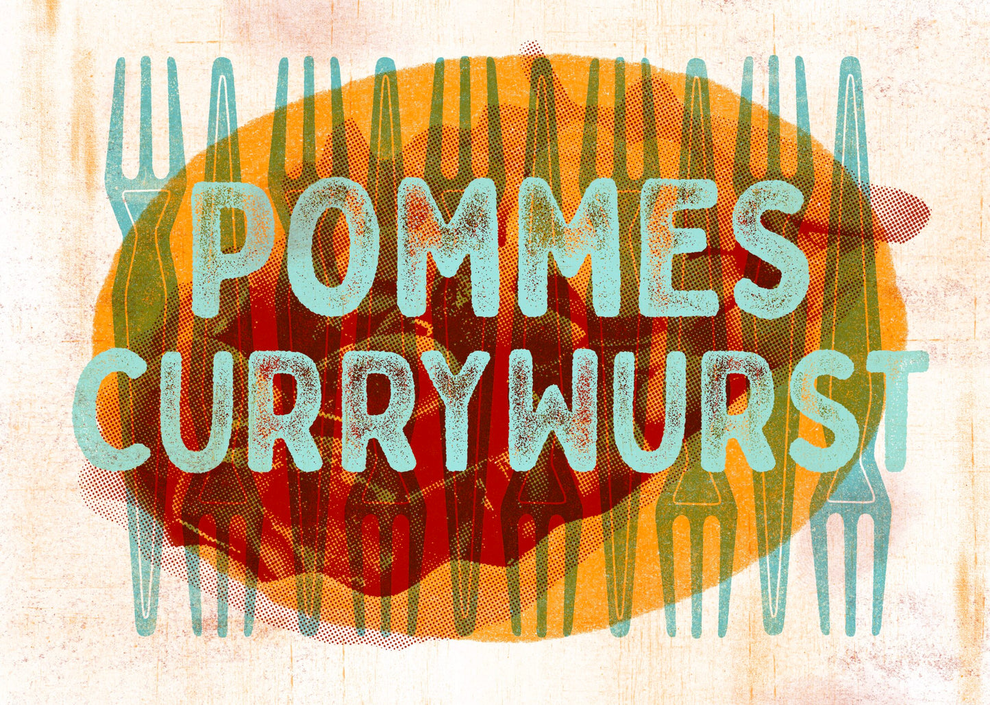 Pommes Currywurst