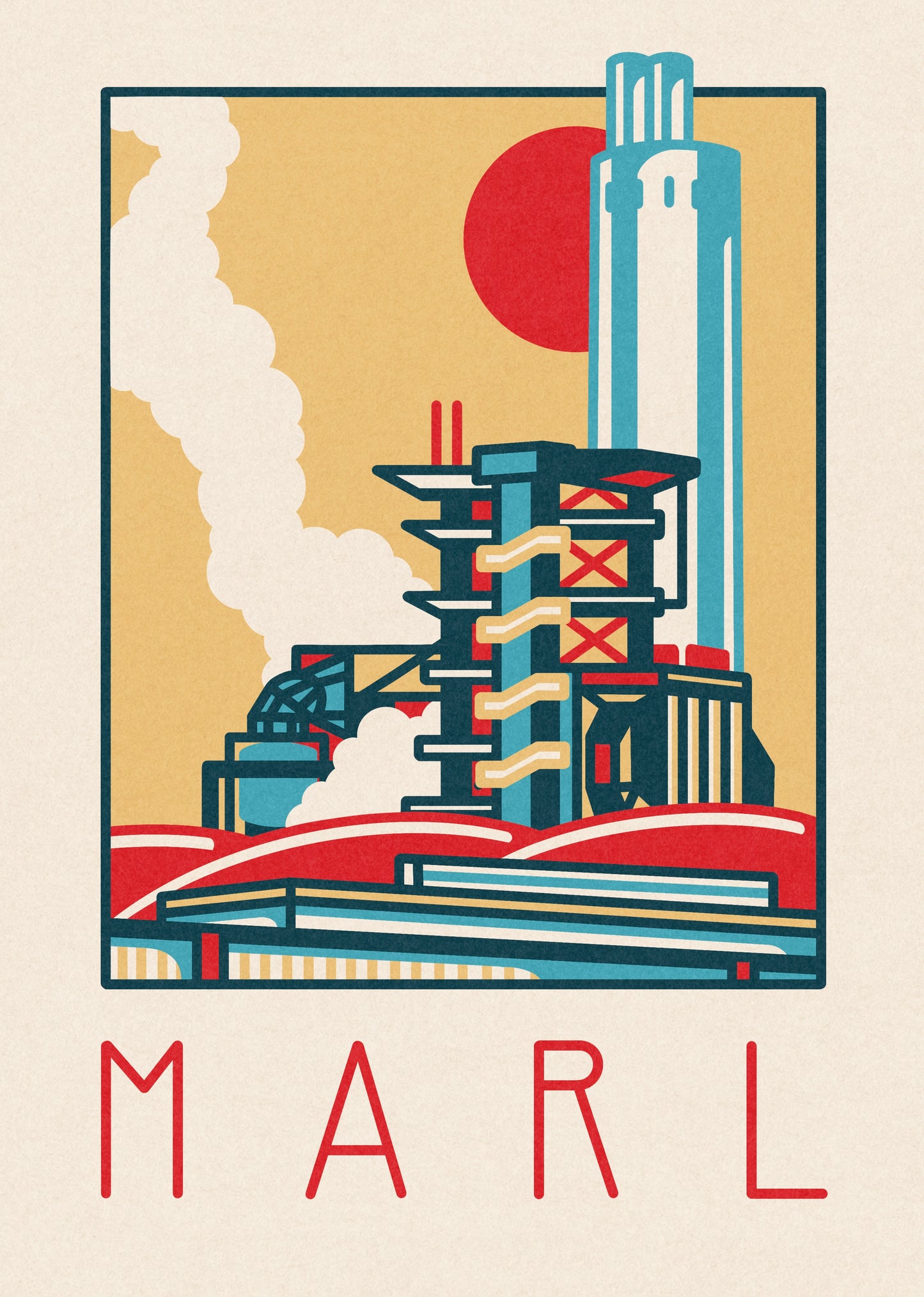 City Print Marl - Contrast