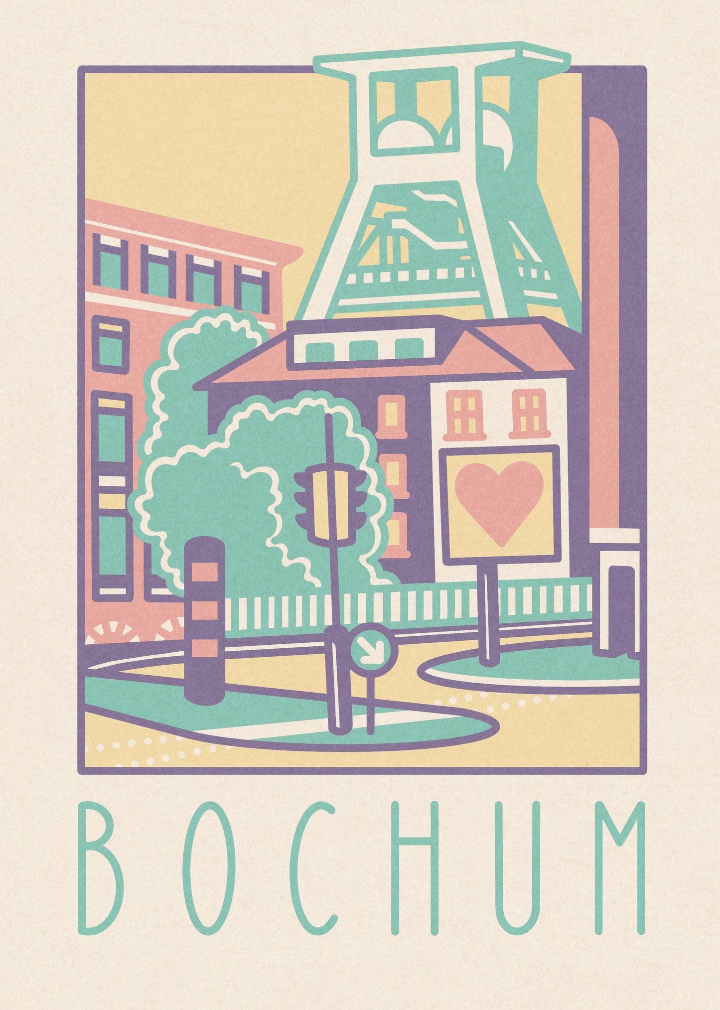City Print Bochum - Pastell